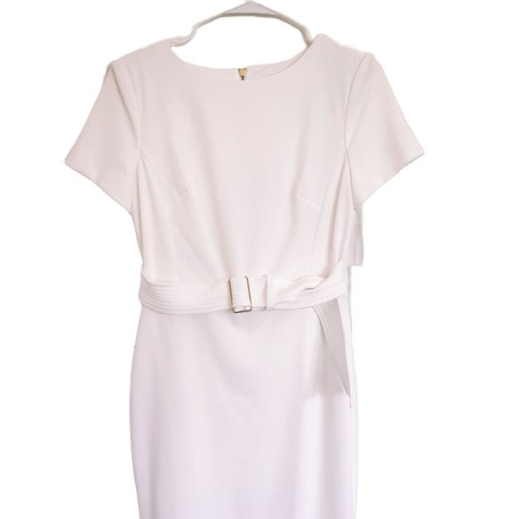 NWT Belted Calvin Klein Career Dress - Picture 2 of 3